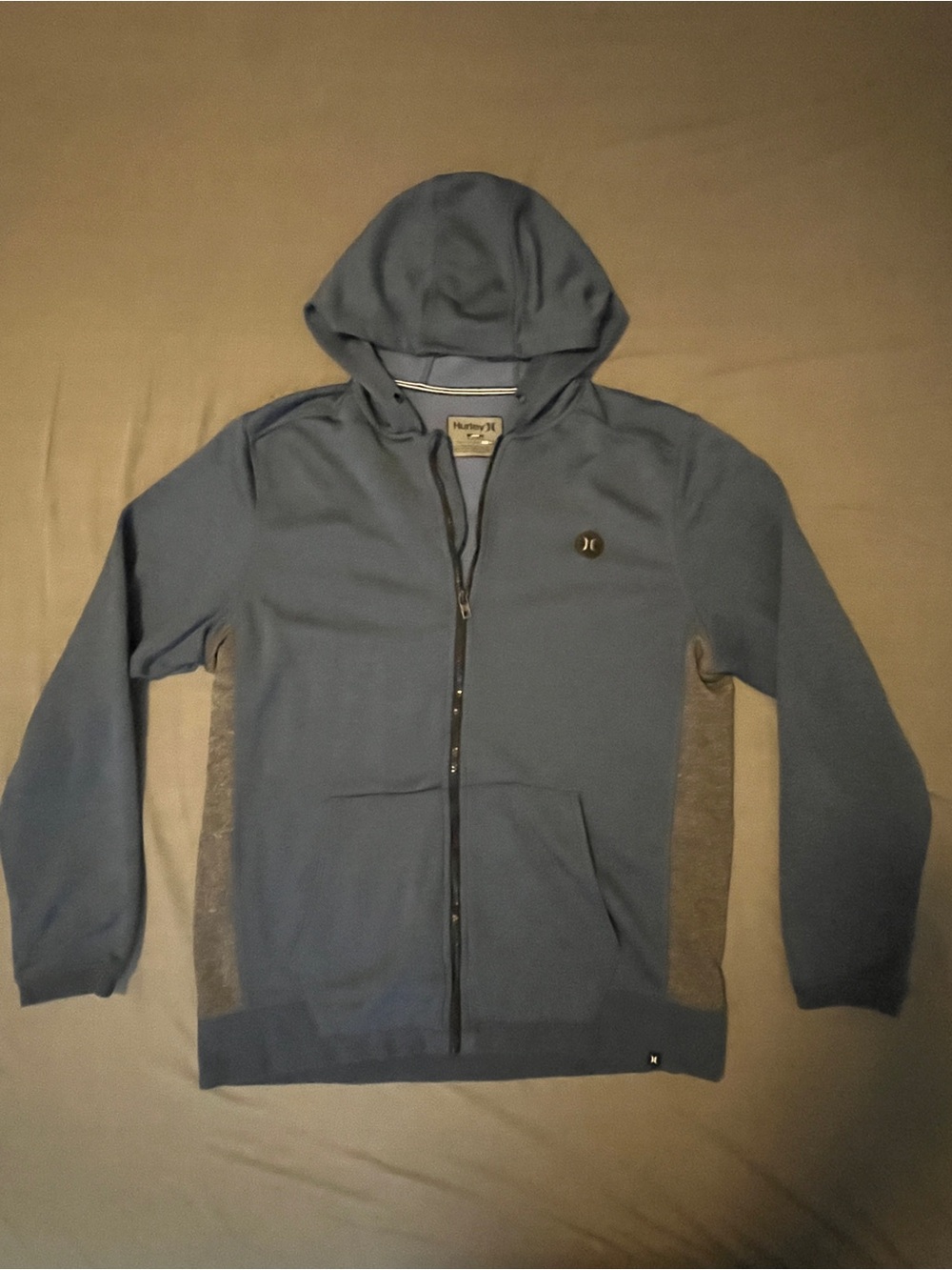 Hurley x Nike Dri-FIT Full Zip Performance Hoodie - Slate Blue - Men's Large
